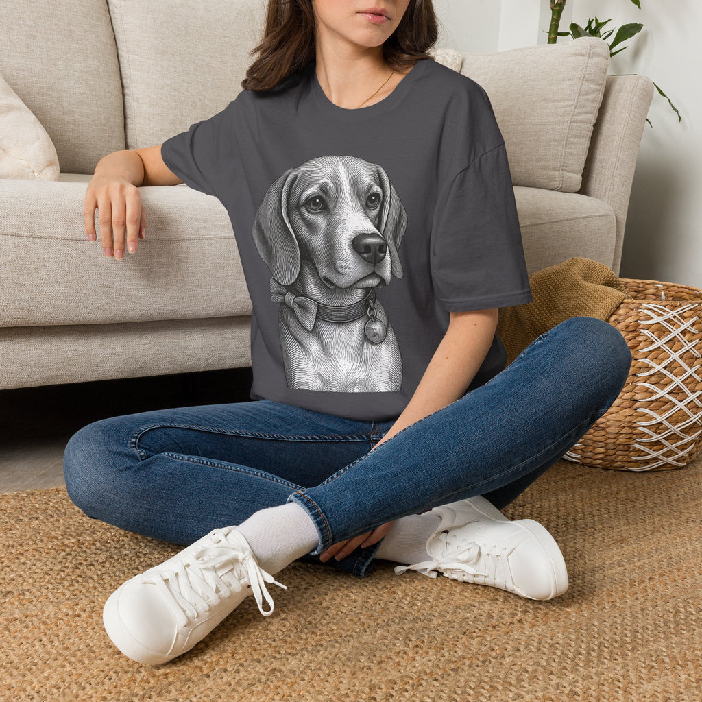 Beagle Portrait T-Shirt — Barry the Distinguished Bowtie Beagle