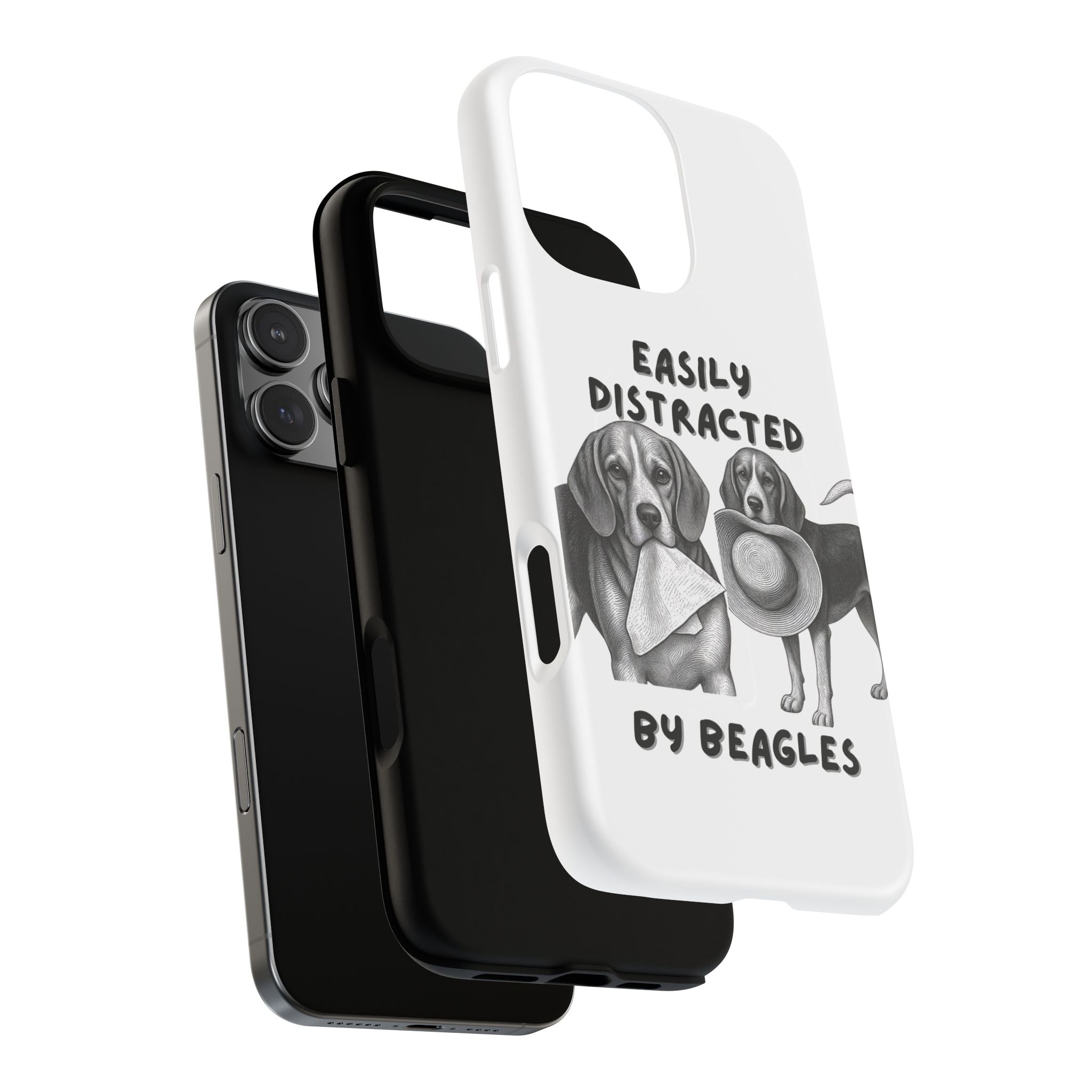Phone Case — "Easily Distracted by Beagles" Tough Magnetic Cover