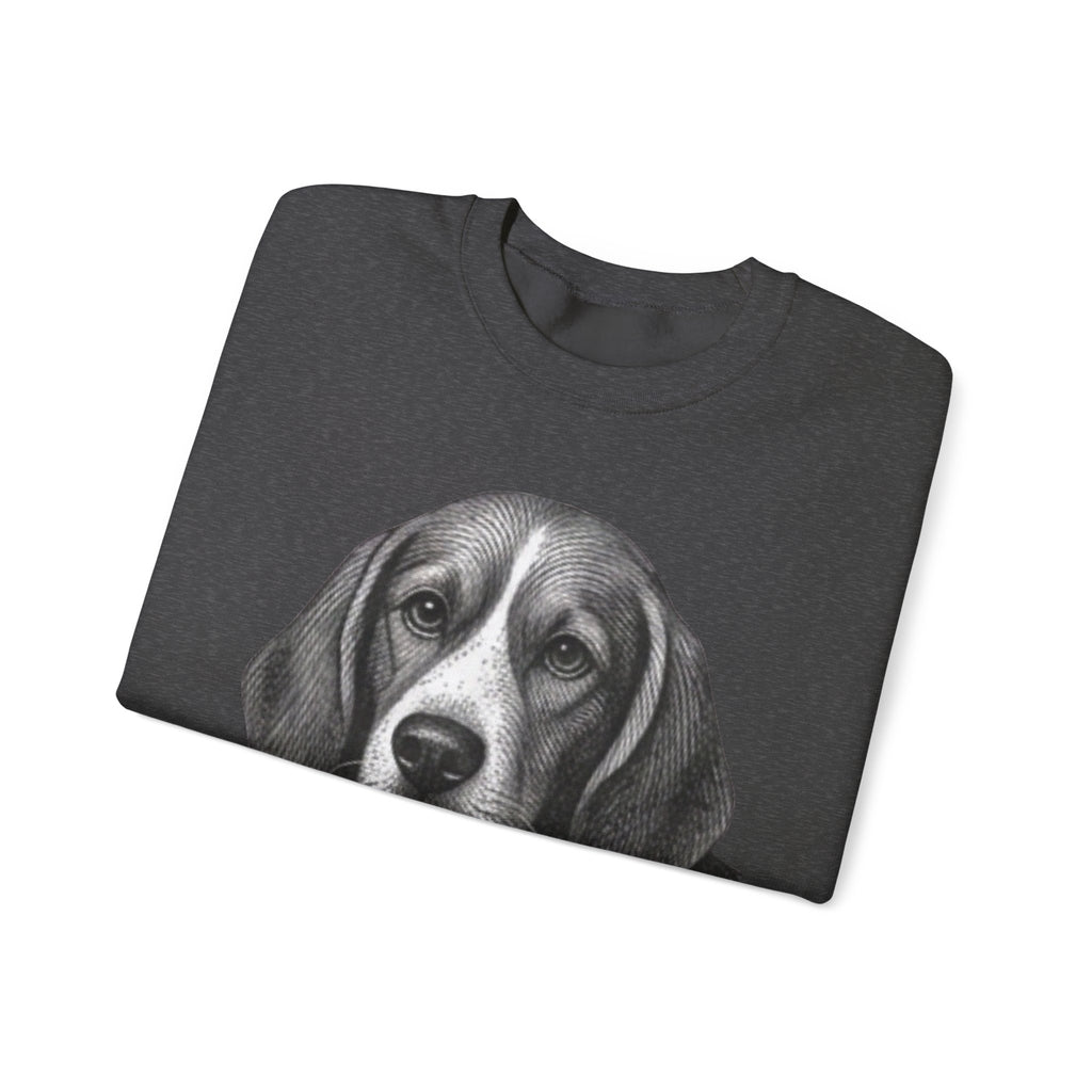 Beagle Holding Hat Crewneck Sweatshirt