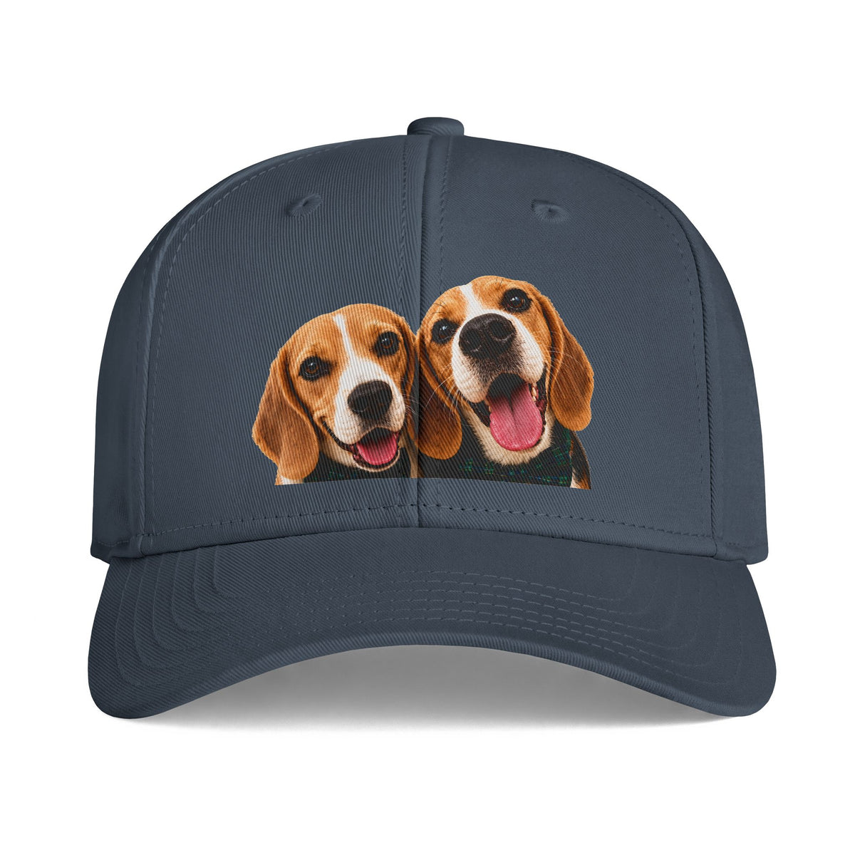 Beagle Duo Embroidered Cap – Cute Dog Hat for Pet Lovers