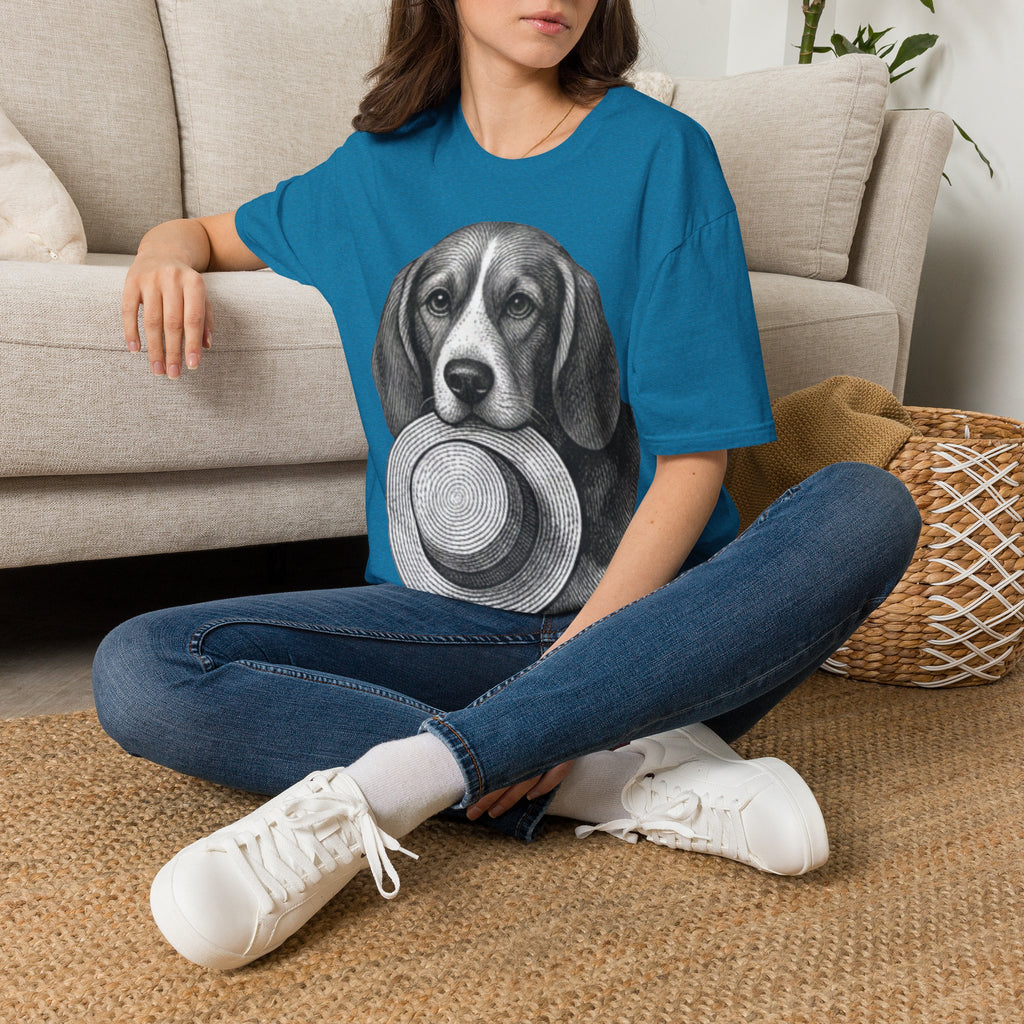 Beagle Portrait T-Shirt — Realistic Dog Face Tee for Dog Lovers