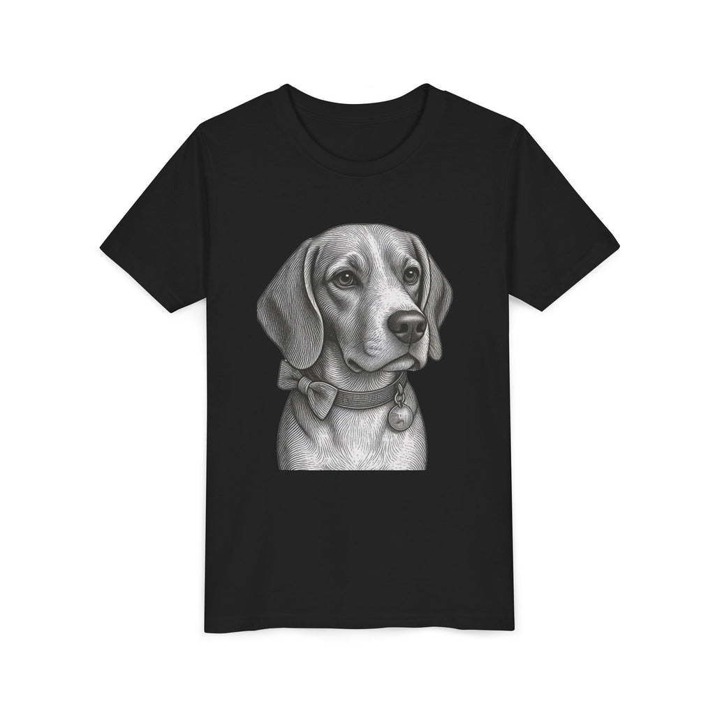 Youth Tee — Barry the Distinguished Bowtie Beagle