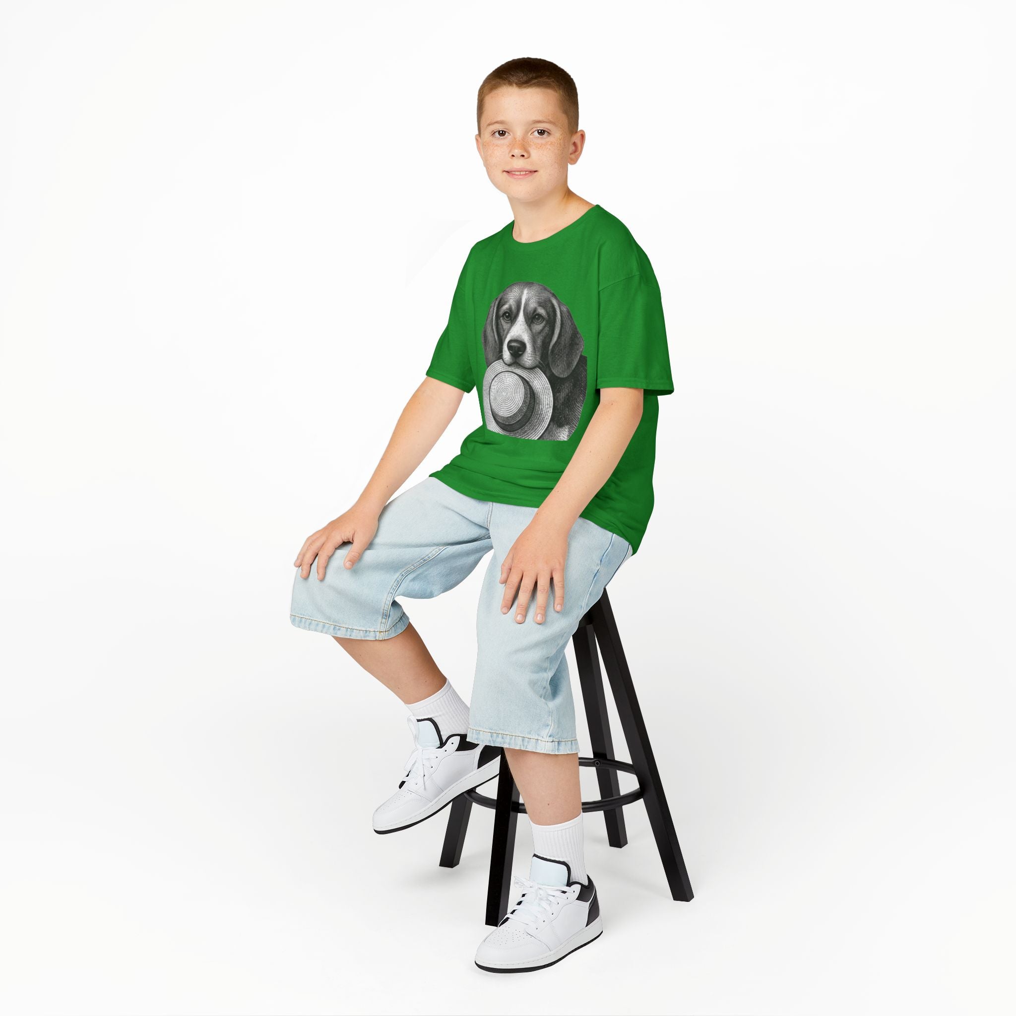 Beagle Kids Tee —Fergus the Hat Thief
