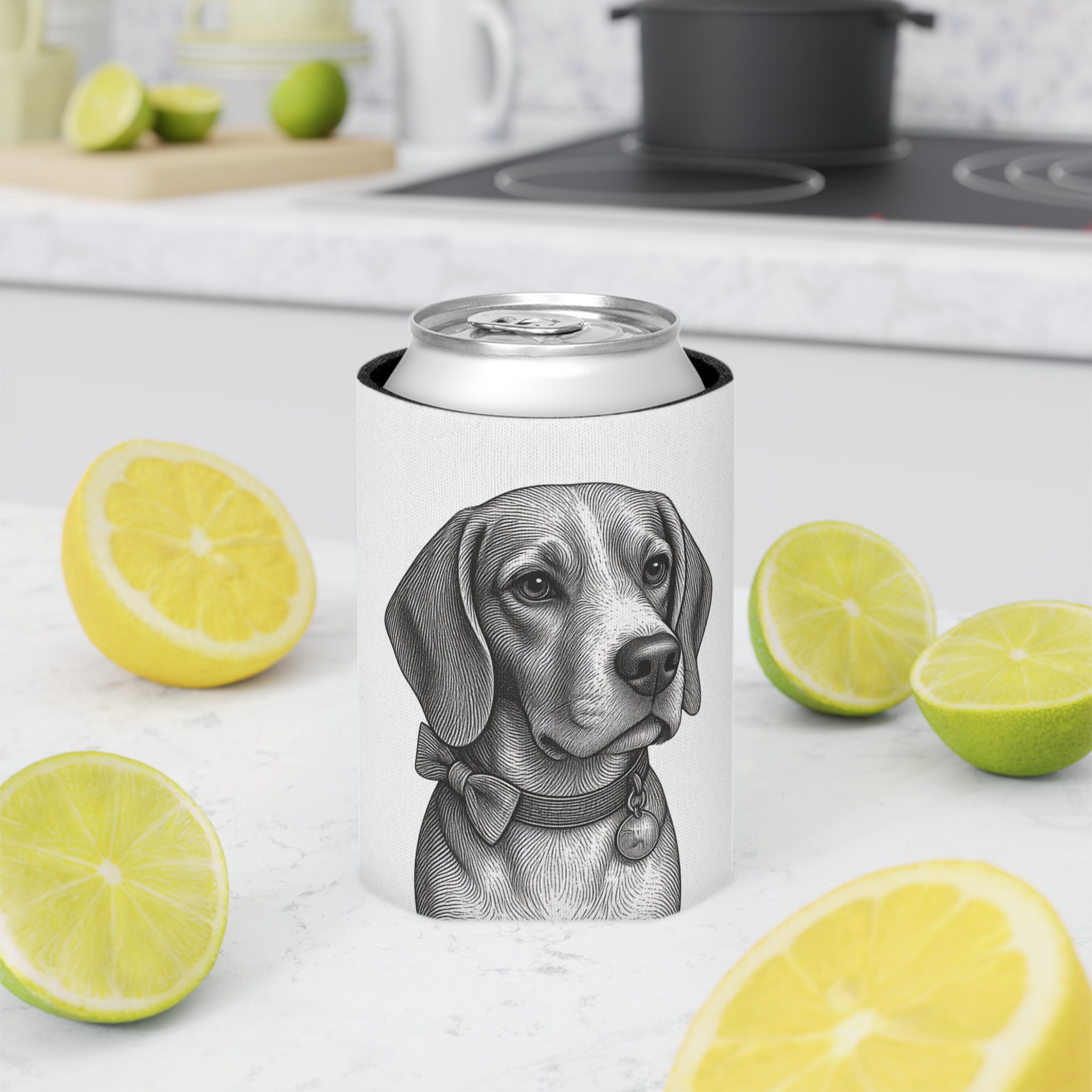 Beagle Can Cooler – Barry the Distinguished Bowtie Beagle