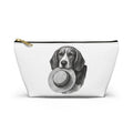 Beagle with Hat Accessory Pouch — Cosmetic & Travel Makeup Bag