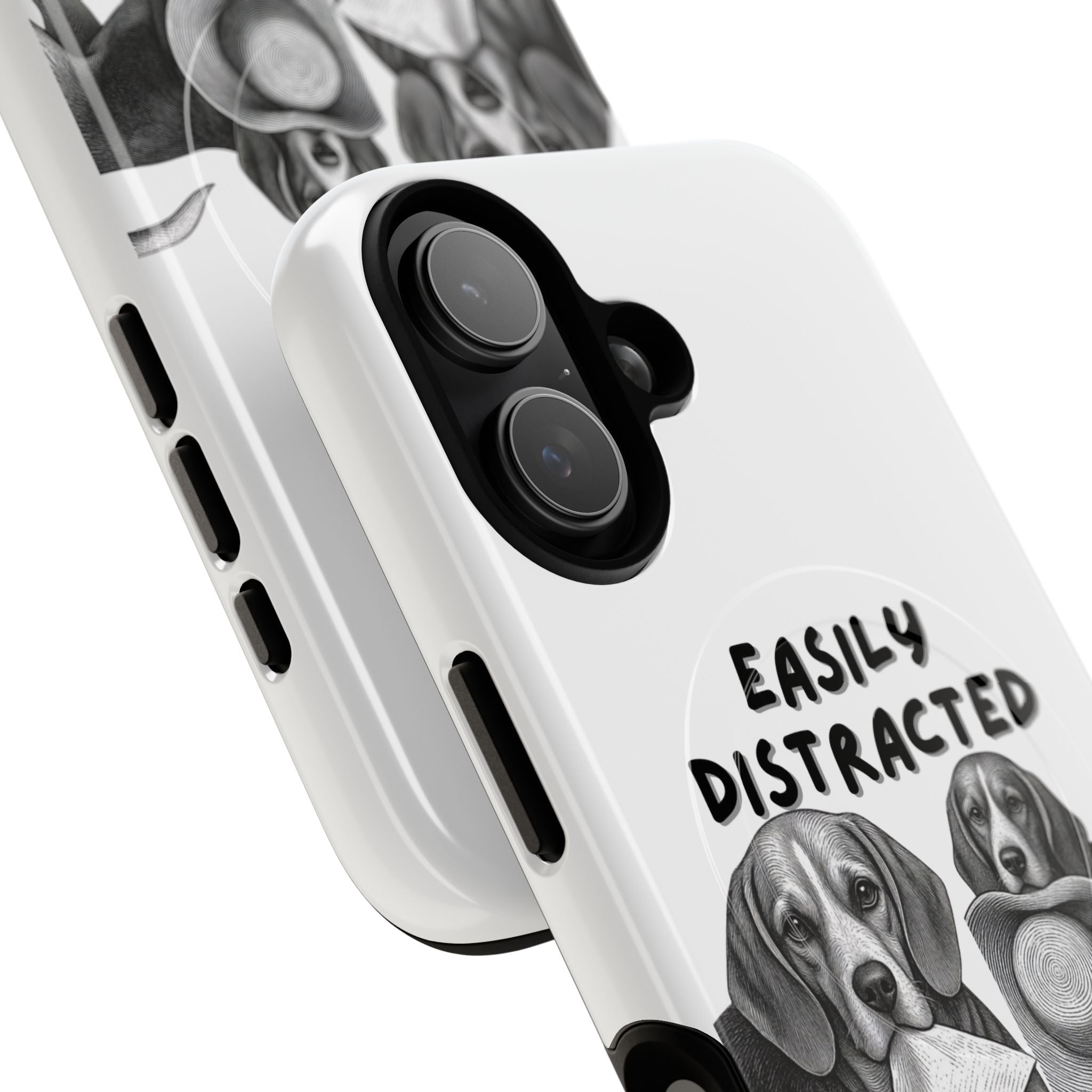 Phone Case — "Easily Distracted by Beagles" Tough Magnetic Cover