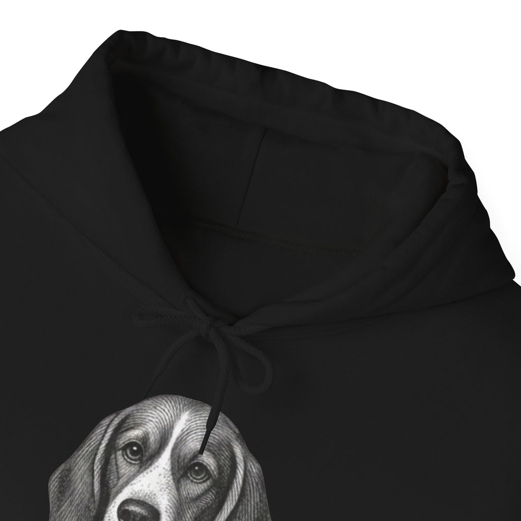 Beagle with Hat Hoodie – Cute Dog Illustration Pullover