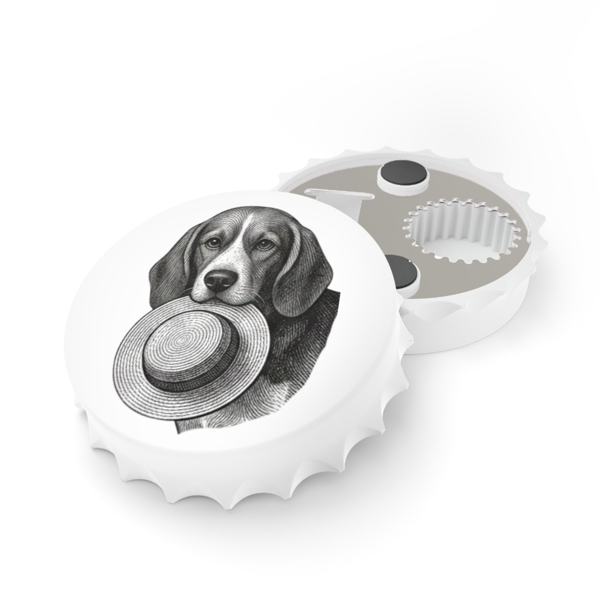 Beagle- Fergus the Hat thief — Vintage Dog Bottle Opener