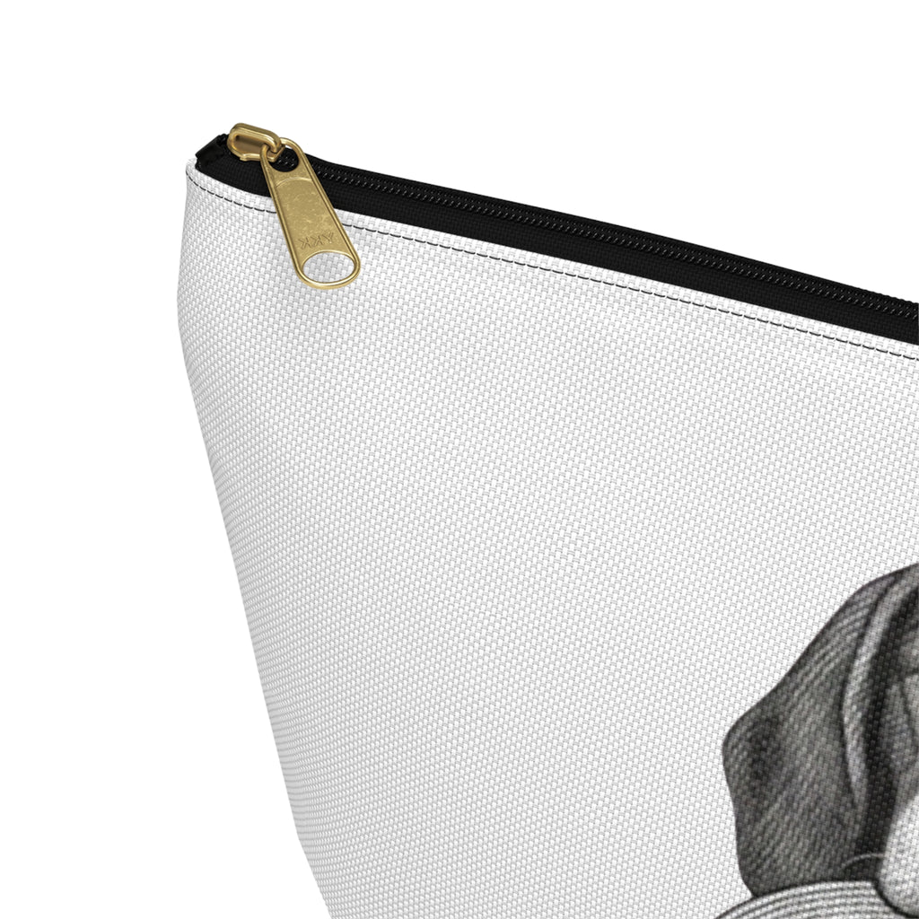 Beagle with Hat Accessory Pouch — Cosmetic & Travel Makeup Bag