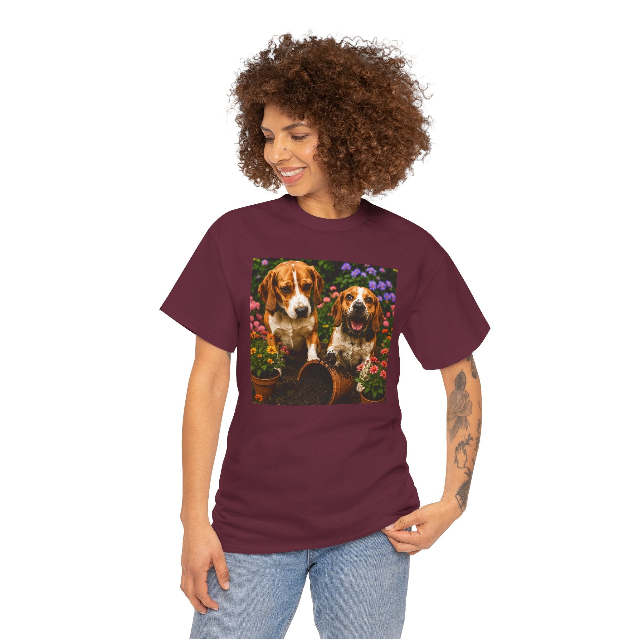 Beagle Garden T-Shirt, Beagle Lover Shirt, Funny Dog Mom Gift, Beagle Dog Shirt, Cute Beagle Gift, Dog Lover Tee