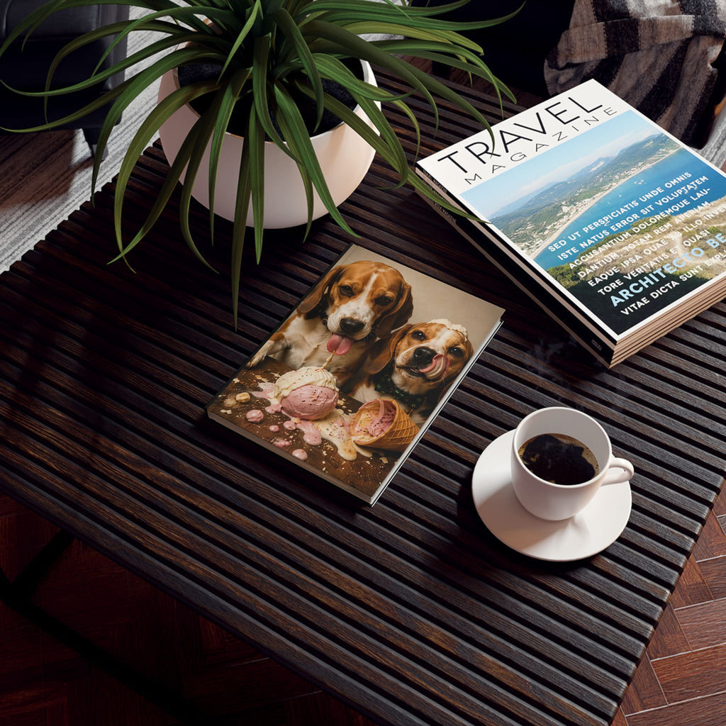 Beagle Ice Cream Journal — Hardback Notebook for Dog Lovers