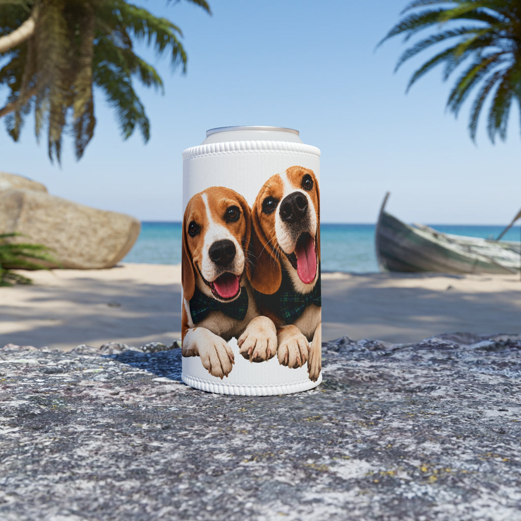 Beagle Buddies Stubby Cooler — Cute Dog Can Cooler for Pet Lovers