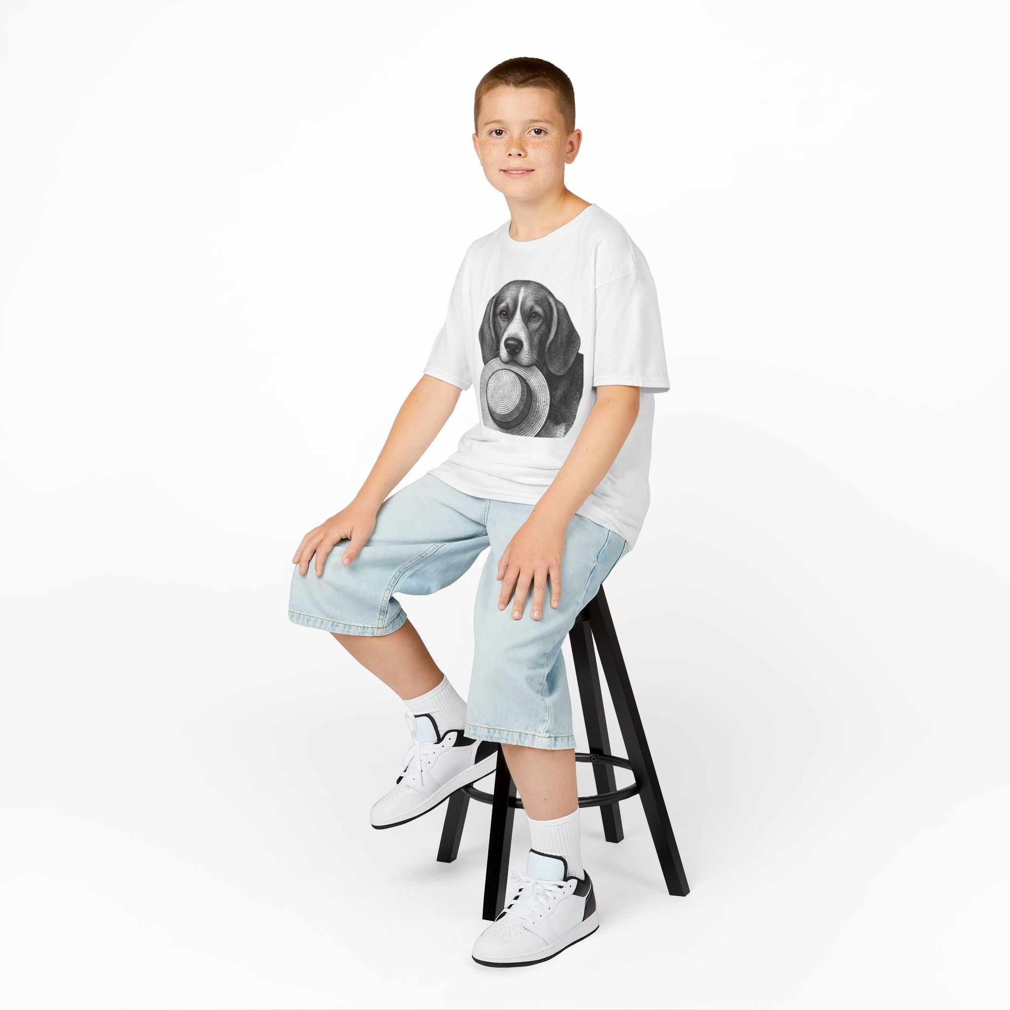 Beagle Kids Tee —Fergus the Hat Thief