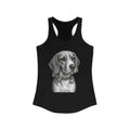 Women's Ideal Racerback Tank - Barry the Distinguished Bowtie Beagle