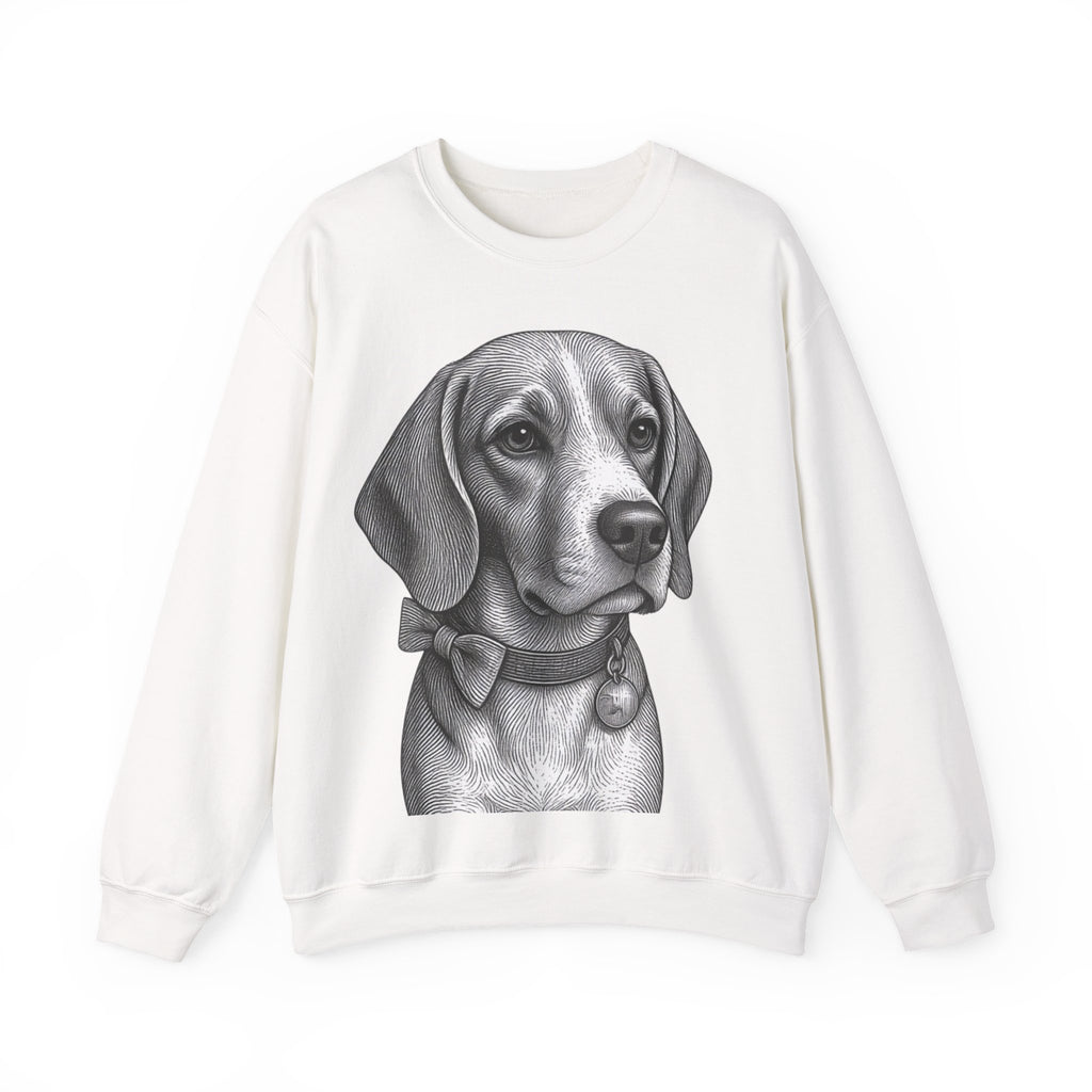 Beagle Portrait Crewneck Sweatshirt — Barry the Distinguished Bowtie Beagle