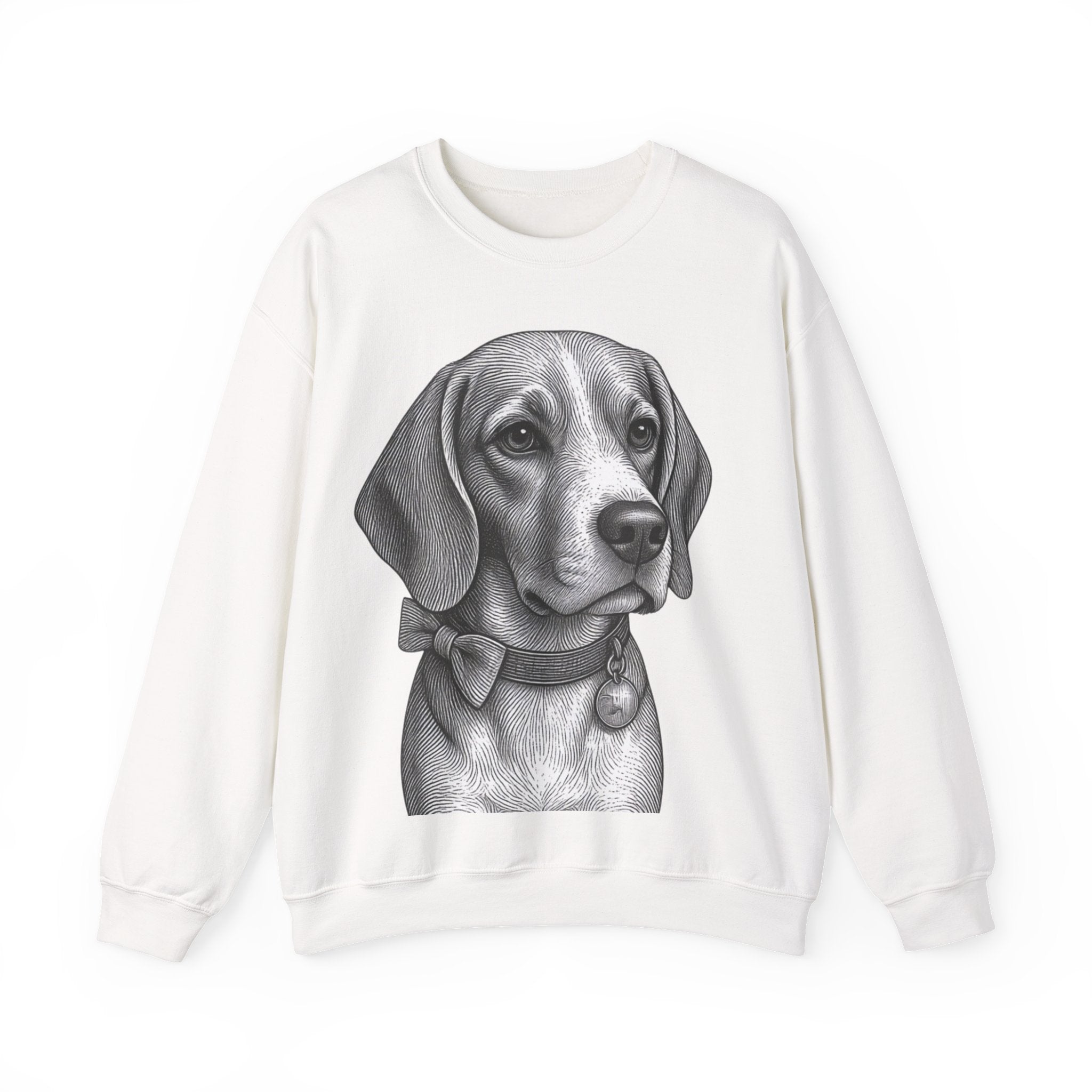 Beagle Portrait Crewneck Sweatshirt — Barry the Distinguished Bowtie Beagle