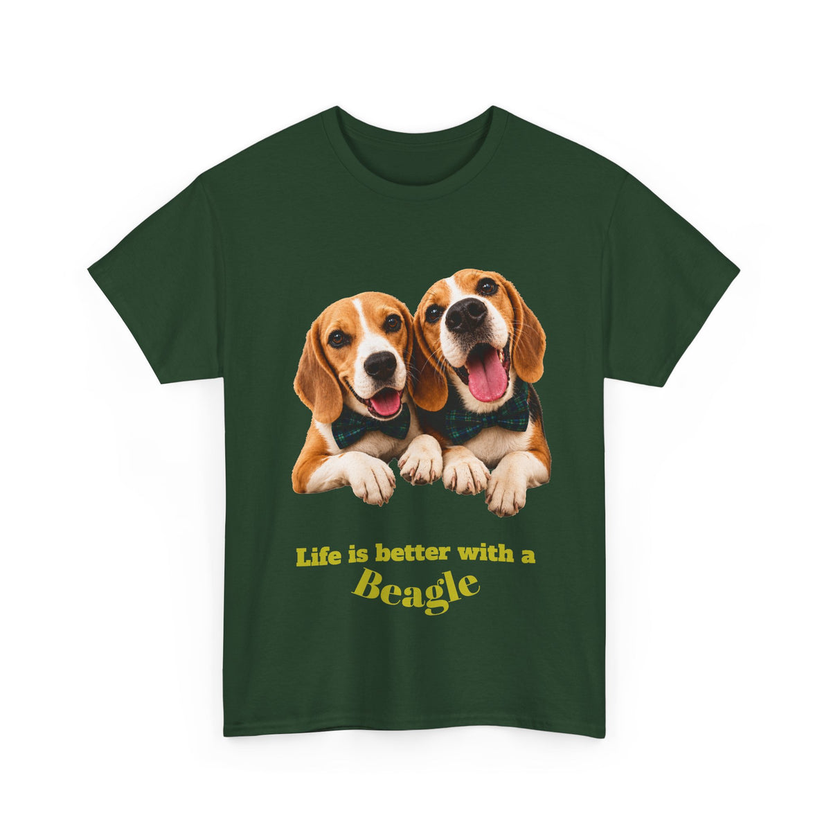 Beagle Dogs T-Shirt — "Life is Better with a Beagle" Cute Pet Lover Tee