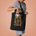 Beagle  Lovers Tote Bag — Happy Muddy Dogs Photo Cotton Tote
