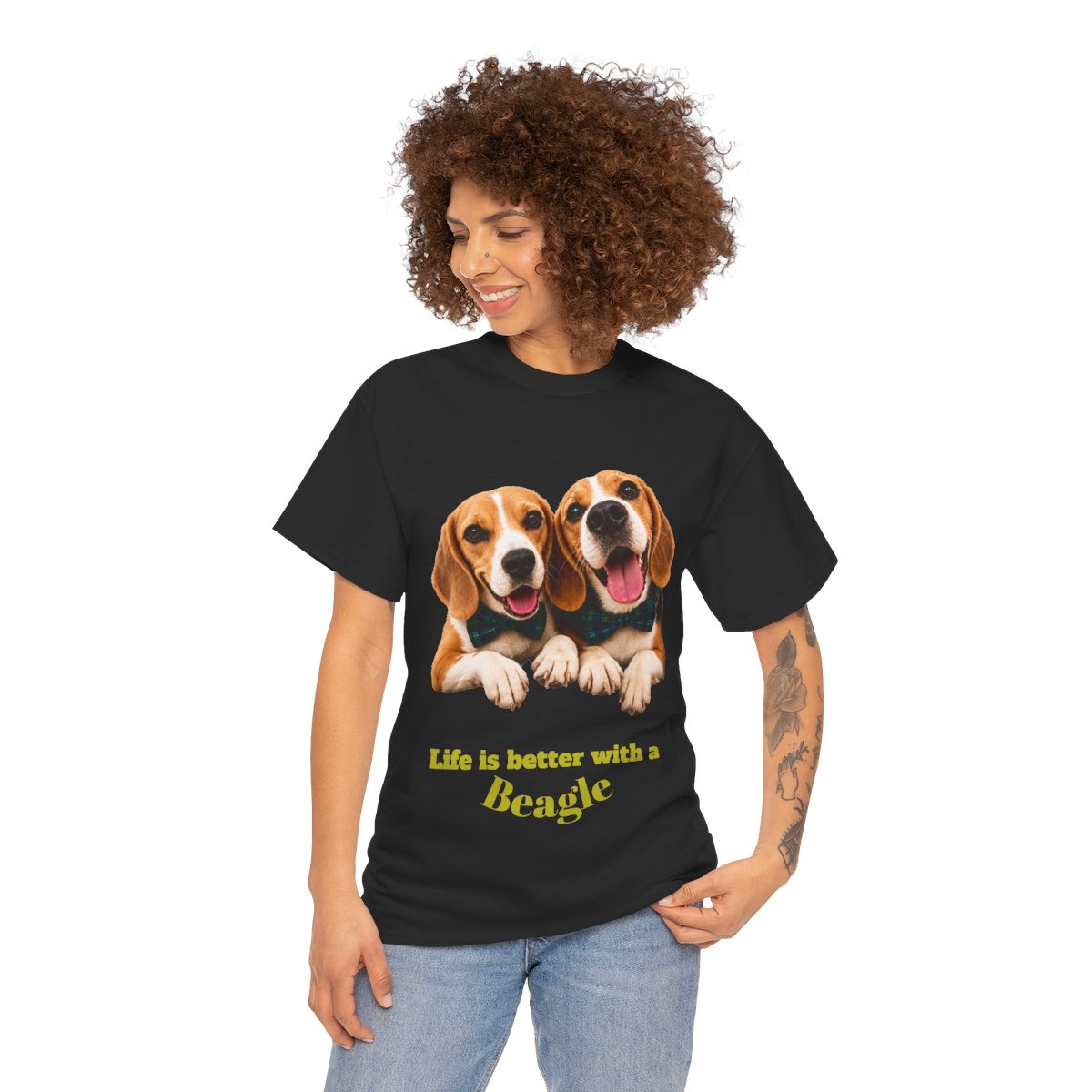 Beagle Dogs T-Shirt — "Life is Better with a Beagle" Cute Pet Lover Tee
